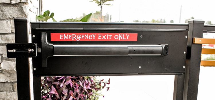 emergency push bar installation in San Pablo